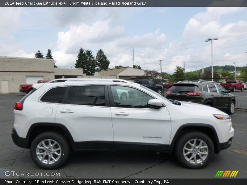 Bright White / Iceland - Black/Iceland Gray 2014 Jeep Cherokee Latitude 4x4