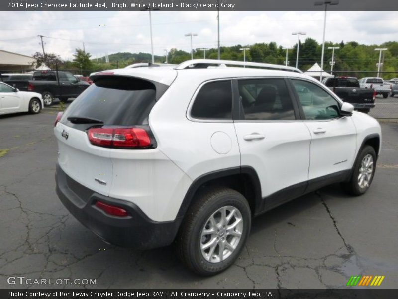 Bright White / Iceland - Black/Iceland Gray 2014 Jeep Cherokee Latitude 4x4