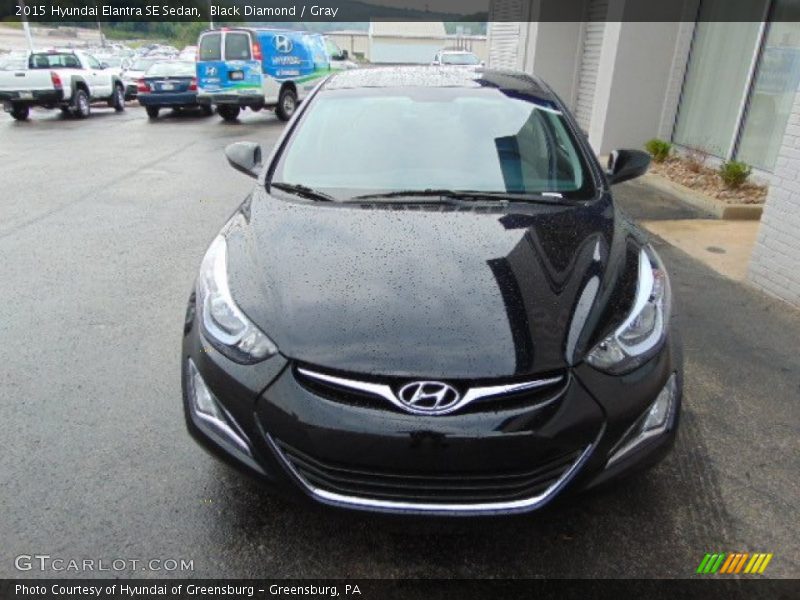 Black Diamond / Gray 2015 Hyundai Elantra SE Sedan