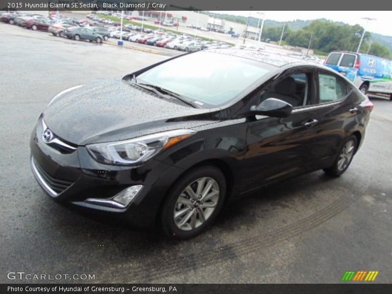 Black Diamond / Gray 2015 Hyundai Elantra SE Sedan