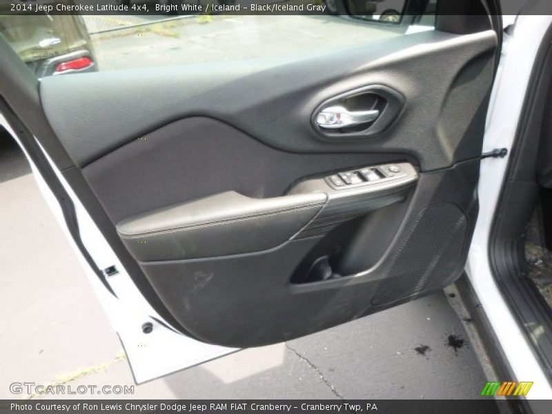 Bright White / Iceland - Black/Iceland Gray 2014 Jeep Cherokee Latitude 4x4
