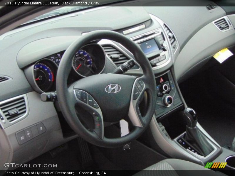 Black Diamond / Gray 2015 Hyundai Elantra SE Sedan