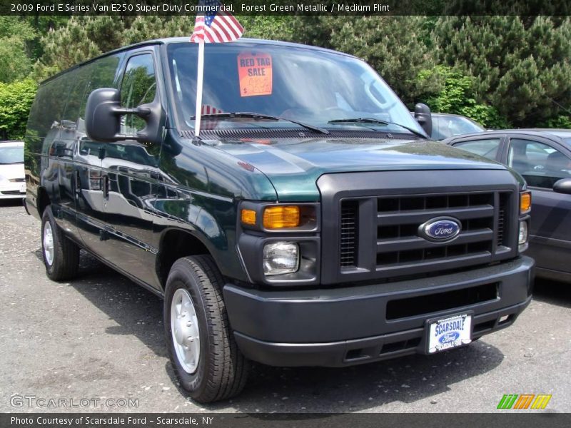 Forest Green Metallic / Medium Flint 2009 Ford E Series Van E250 Super Duty Commercial