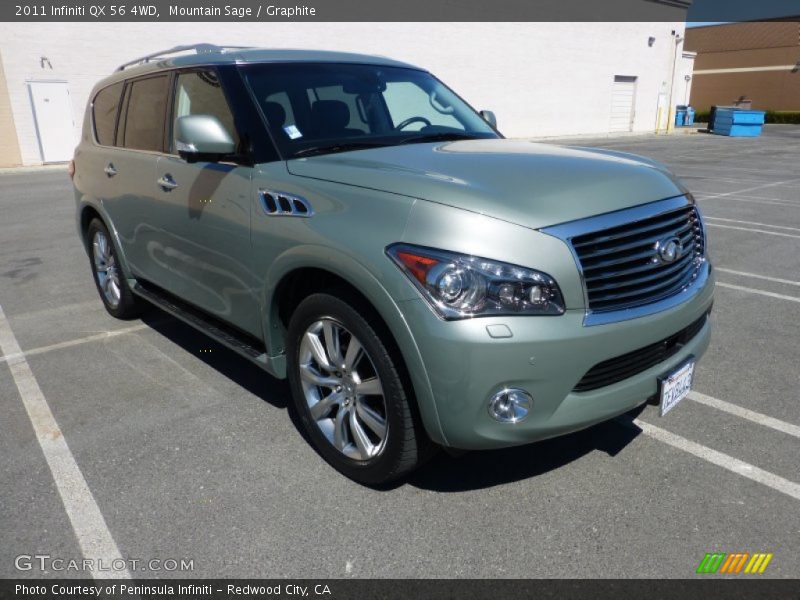 Mountain Sage / Graphite 2011 Infiniti QX 56 4WD