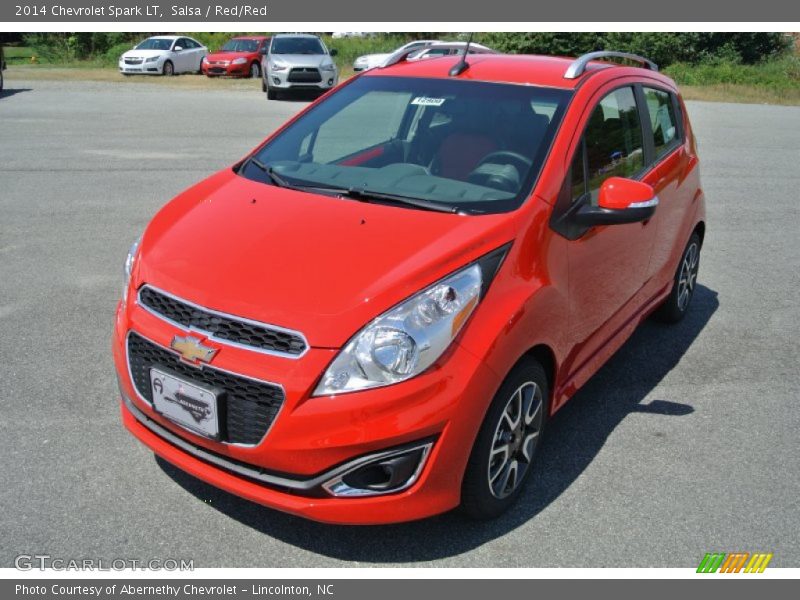 Salsa / Red/Red 2014 Chevrolet Spark LT