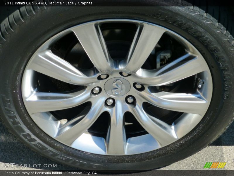 Mountain Sage / Graphite 2011 Infiniti QX 56 4WD