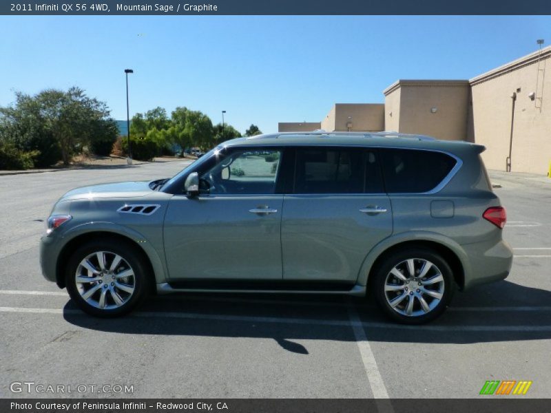 Mountain Sage / Graphite 2011 Infiniti QX 56 4WD