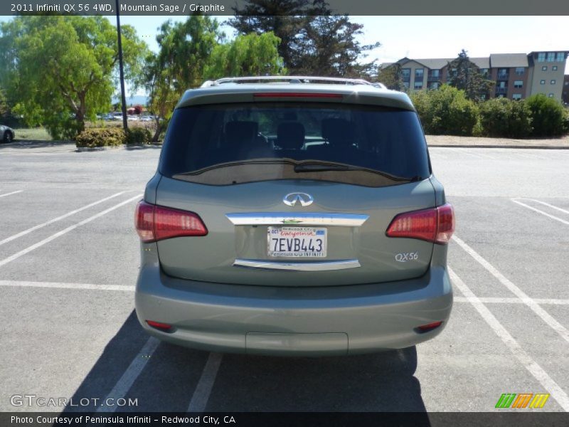 Mountain Sage / Graphite 2011 Infiniti QX 56 4WD