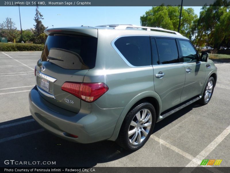 Mountain Sage / Graphite 2011 Infiniti QX 56 4WD