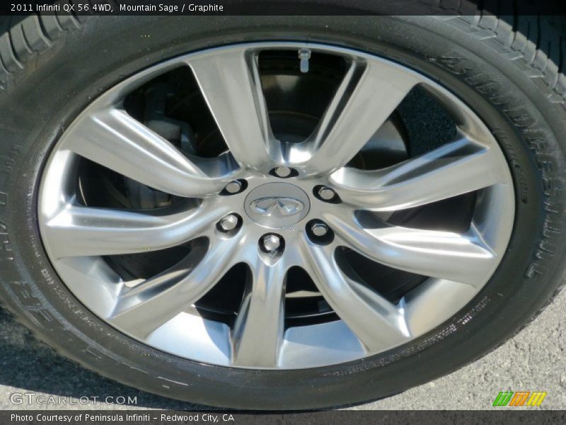 Mountain Sage / Graphite 2011 Infiniti QX 56 4WD