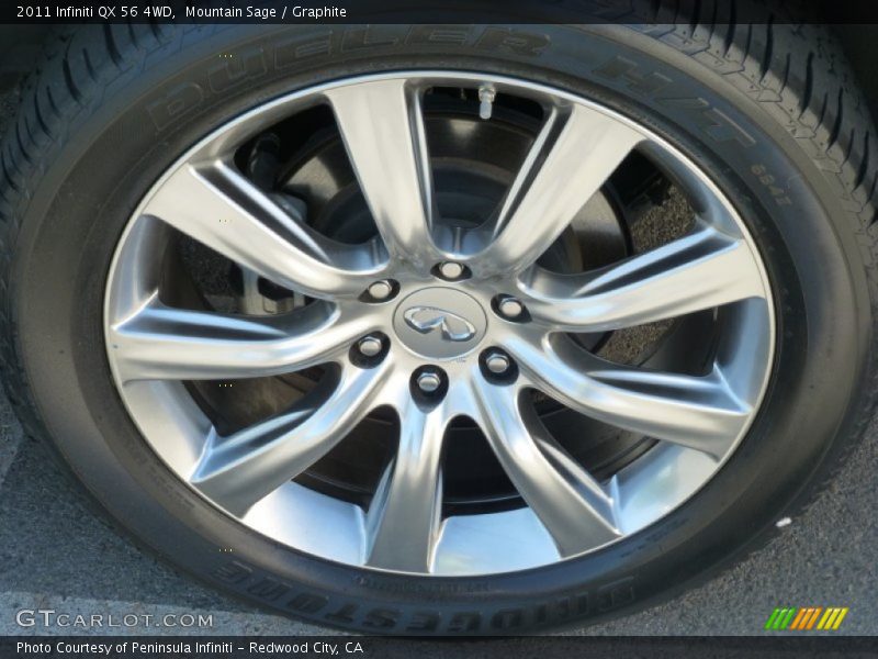 Mountain Sage / Graphite 2011 Infiniti QX 56 4WD