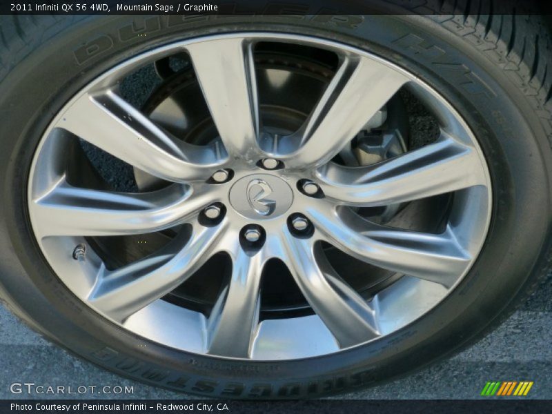 Mountain Sage / Graphite 2011 Infiniti QX 56 4WD