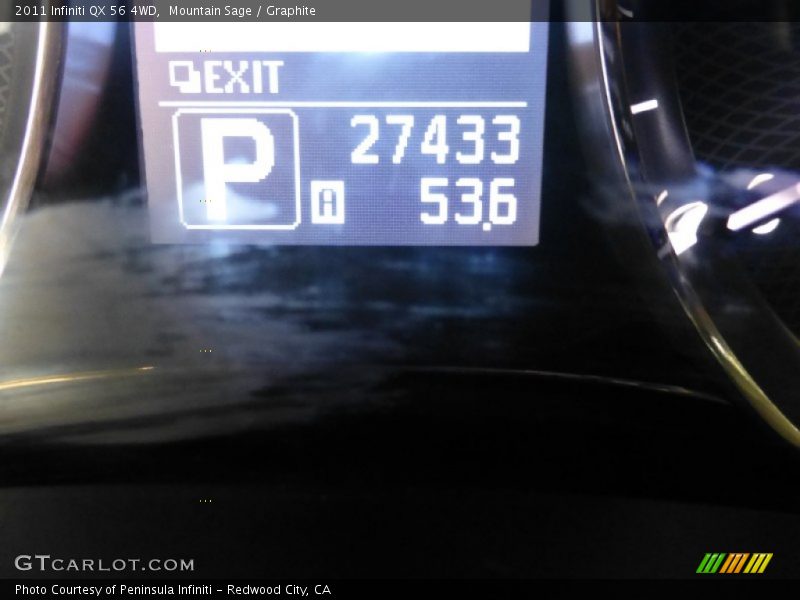 Mountain Sage / Graphite 2011 Infiniti QX 56 4WD