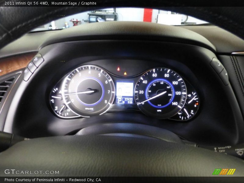 Mountain Sage / Graphite 2011 Infiniti QX 56 4WD