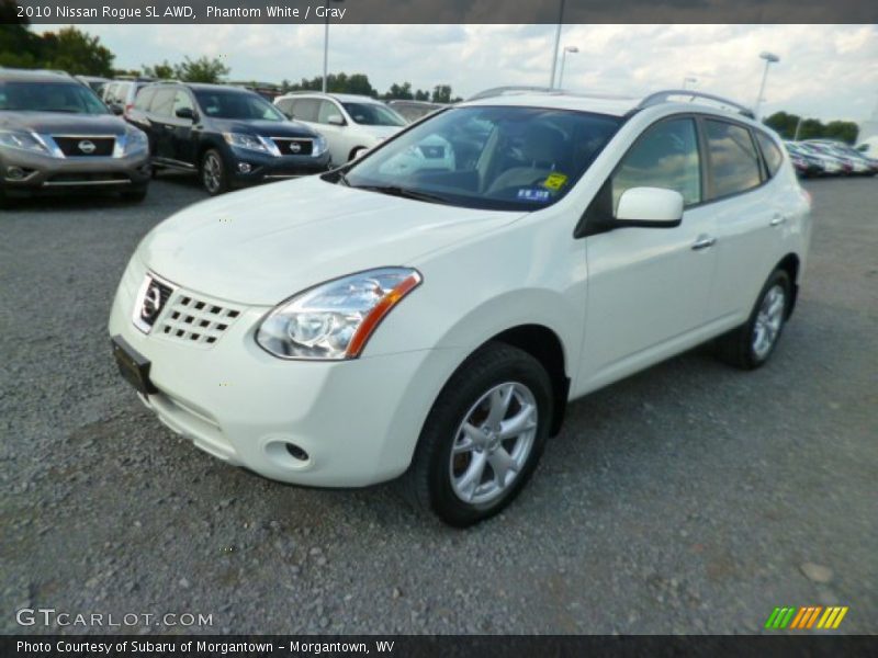 Phantom White / Gray 2010 Nissan Rogue SL AWD
