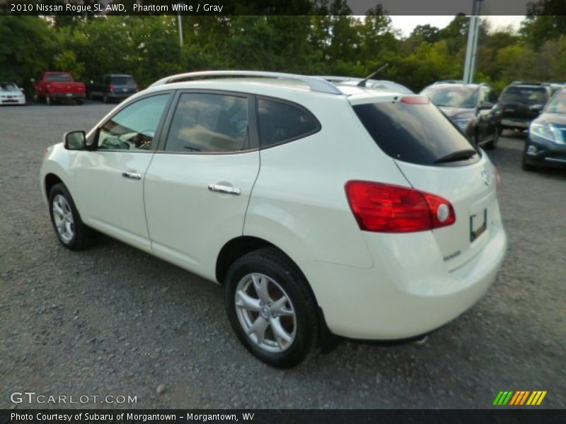 Phantom White / Gray 2010 Nissan Rogue SL AWD