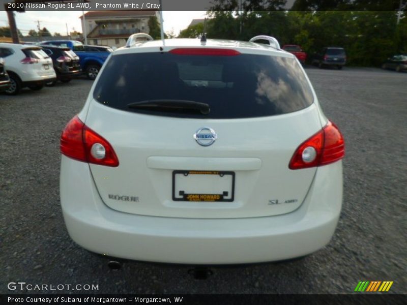 Phantom White / Gray 2010 Nissan Rogue SL AWD