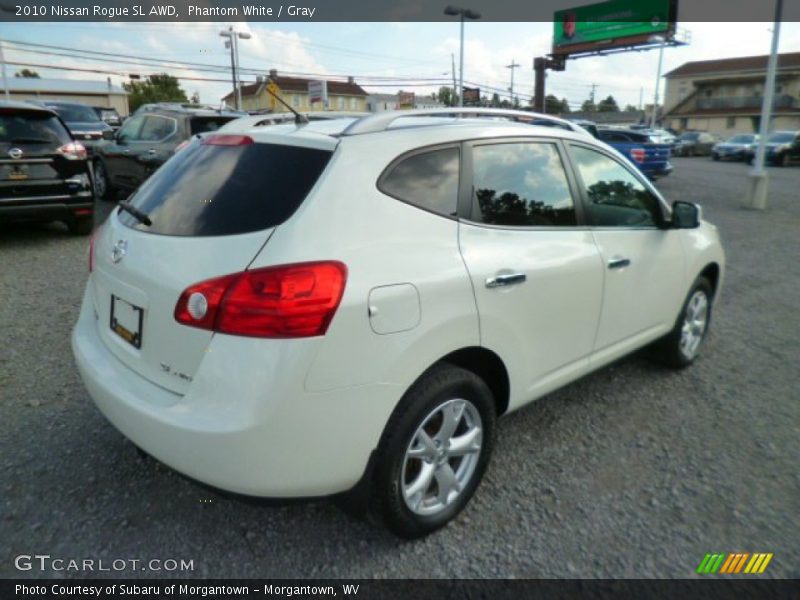 Phantom White / Gray 2010 Nissan Rogue SL AWD