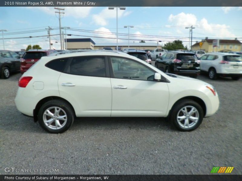Phantom White / Gray 2010 Nissan Rogue SL AWD