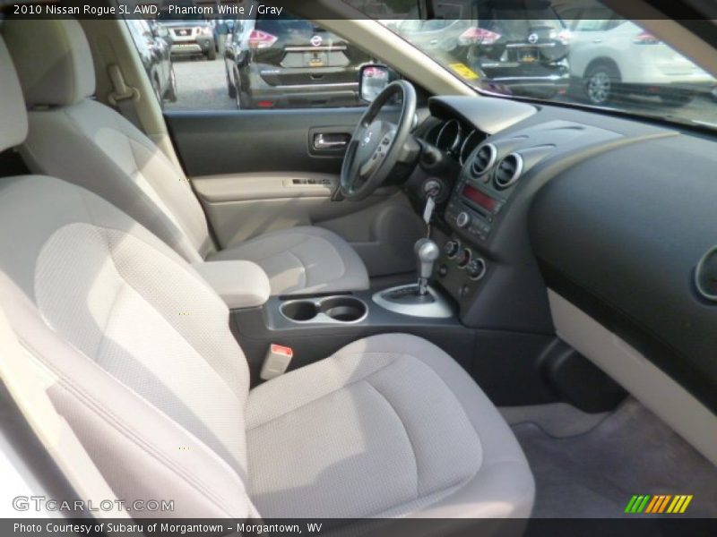 Phantom White / Gray 2010 Nissan Rogue SL AWD