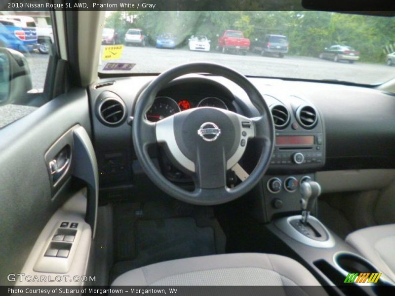 Phantom White / Gray 2010 Nissan Rogue SL AWD