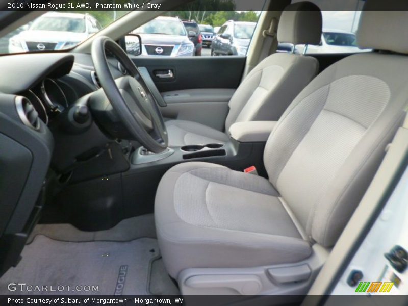 Phantom White / Gray 2010 Nissan Rogue SL AWD