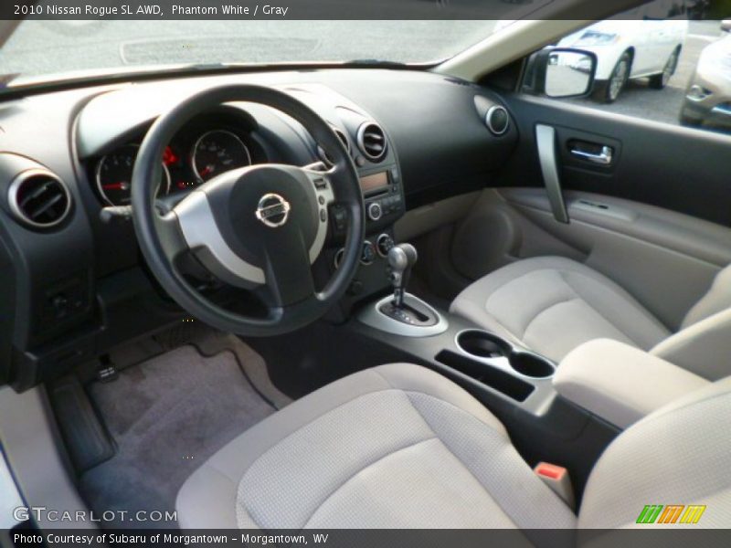 Phantom White / Gray 2010 Nissan Rogue SL AWD