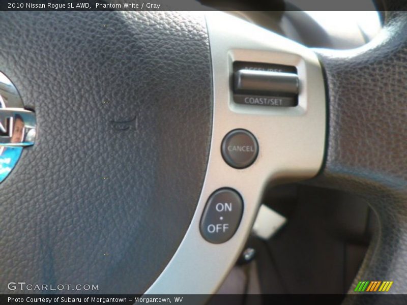 Phantom White / Gray 2010 Nissan Rogue SL AWD