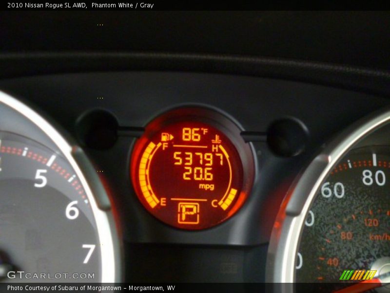 Phantom White / Gray 2010 Nissan Rogue SL AWD