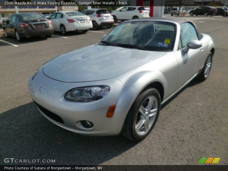 Sunlight Silver Metallic / Black 2008 Mazda MX-5 Miata Touring Roadster