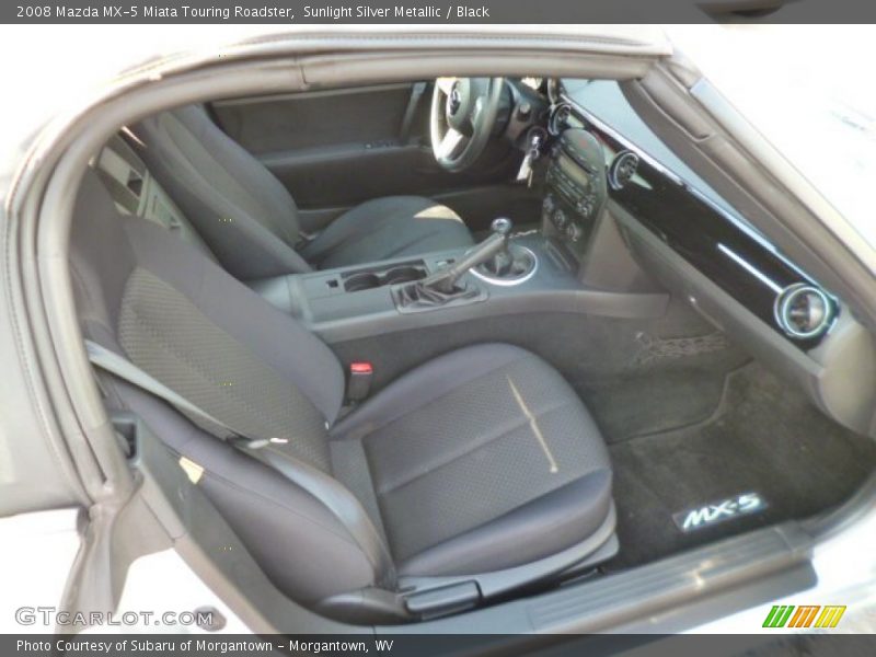 Sunlight Silver Metallic / Black 2008 Mazda MX-5 Miata Touring Roadster