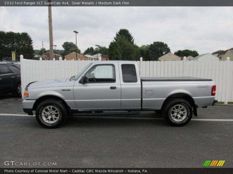 Silver Metallic / Medium Dark Flint 2010 Ford Ranger XLT SuperCab 4x4