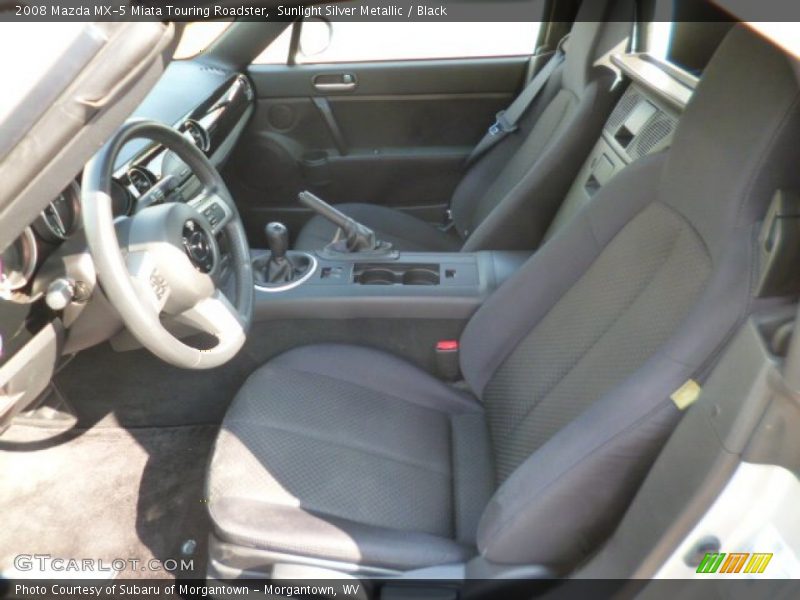 Sunlight Silver Metallic / Black 2008 Mazda MX-5 Miata Touring Roadster
