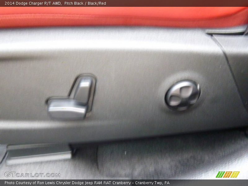 Pitch Black / Black/Red 2014 Dodge Charger R/T AWD