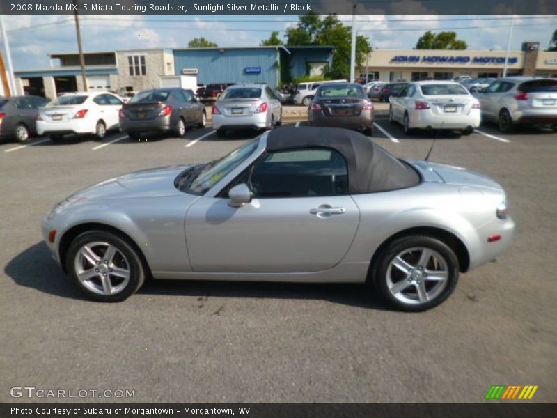Sunlight Silver Metallic / Black 2008 Mazda MX-5 Miata Touring Roadster