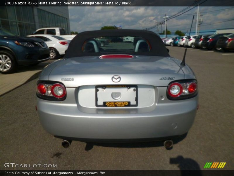 Sunlight Silver Metallic / Black 2008 Mazda MX-5 Miata Touring Roadster