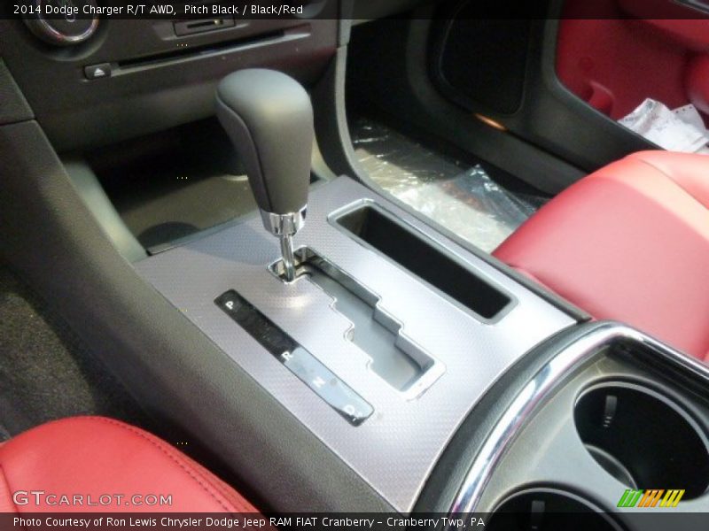 Pitch Black / Black/Red 2014 Dodge Charger R/T AWD