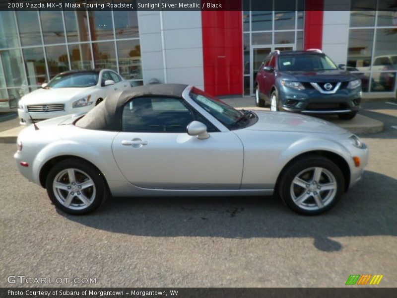 Sunlight Silver Metallic / Black 2008 Mazda MX-5 Miata Touring Roadster