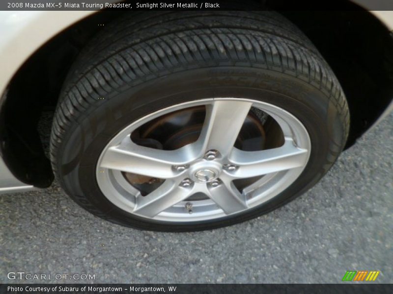 Sunlight Silver Metallic / Black 2008 Mazda MX-5 Miata Touring Roadster