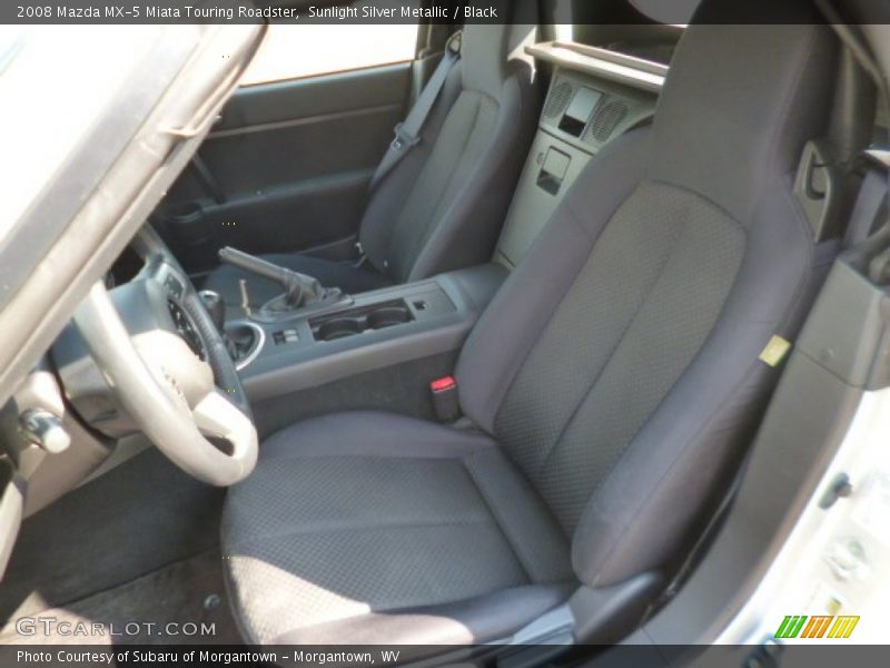Sunlight Silver Metallic / Black 2008 Mazda MX-5 Miata Touring Roadster