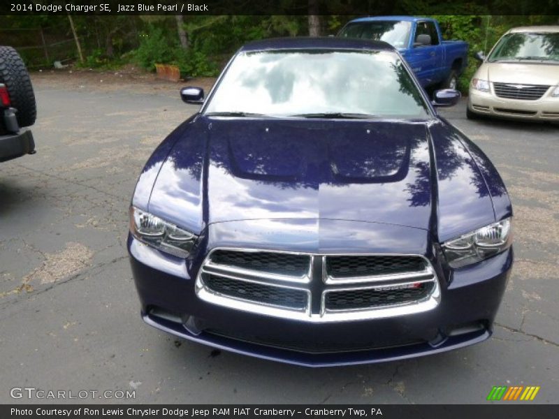 Jazz Blue Pearl / Black 2014 Dodge Charger SE