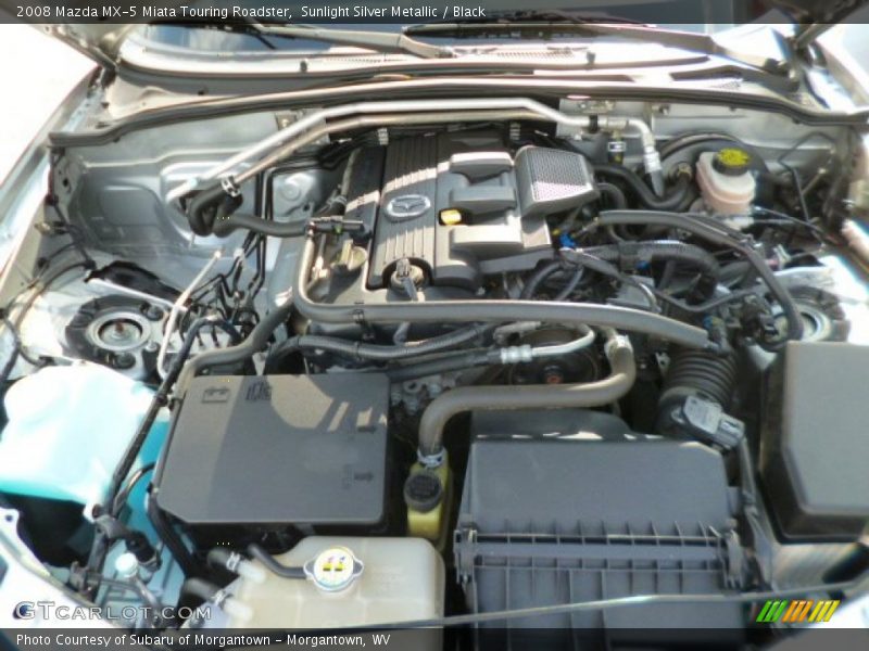 Sunlight Silver Metallic / Black 2008 Mazda MX-5 Miata Touring Roadster