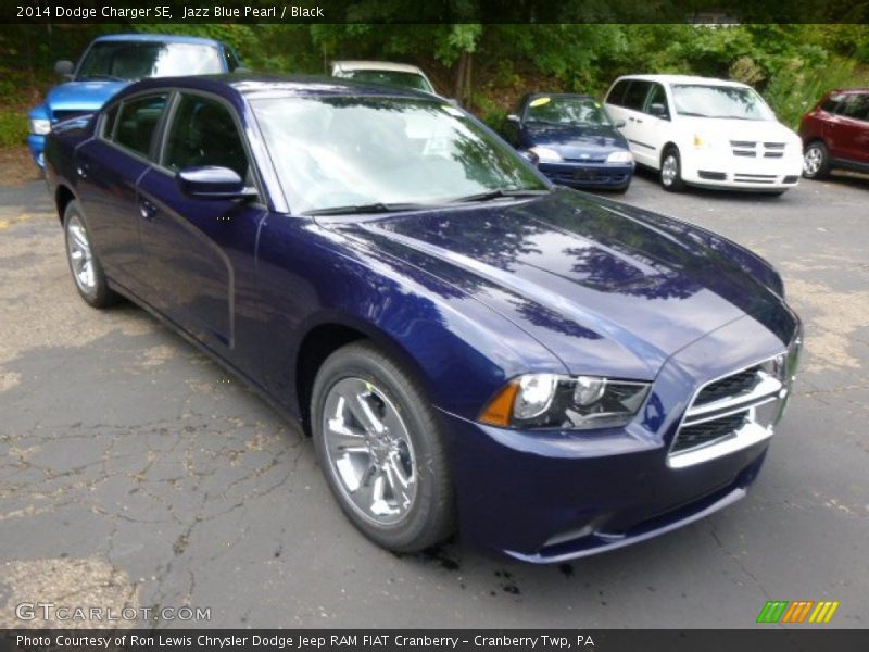 Jazz Blue Pearl / Black 2014 Dodge Charger SE