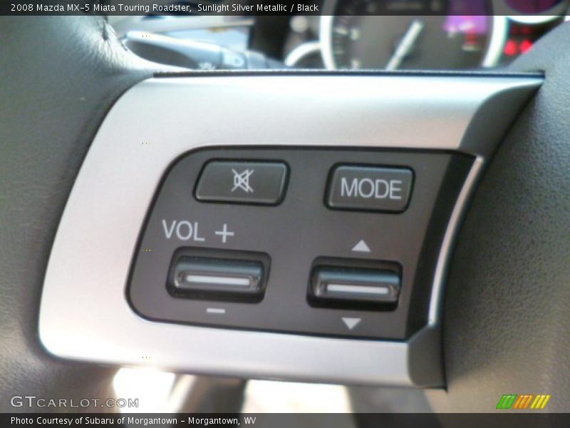 Sunlight Silver Metallic / Black 2008 Mazda MX-5 Miata Touring Roadster