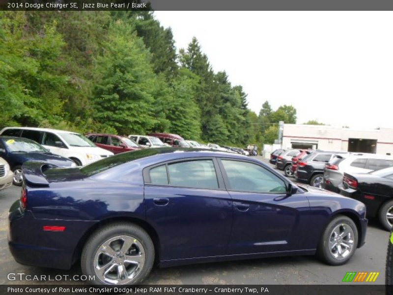 Jazz Blue Pearl / Black 2014 Dodge Charger SE