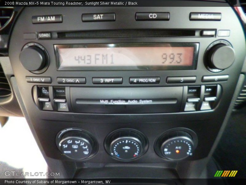 Sunlight Silver Metallic / Black 2008 Mazda MX-5 Miata Touring Roadster