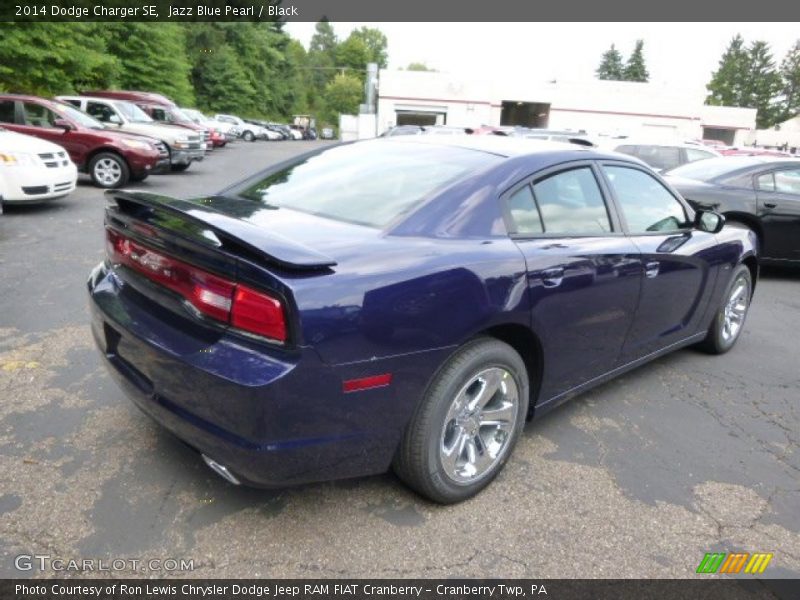 Jazz Blue Pearl / Black 2014 Dodge Charger SE