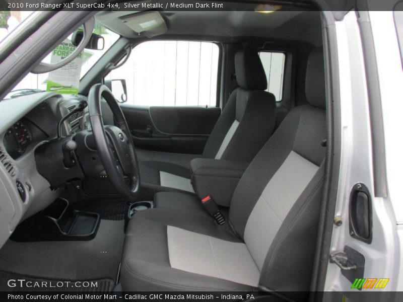 Silver Metallic / Medium Dark Flint 2010 Ford Ranger XLT SuperCab 4x4
