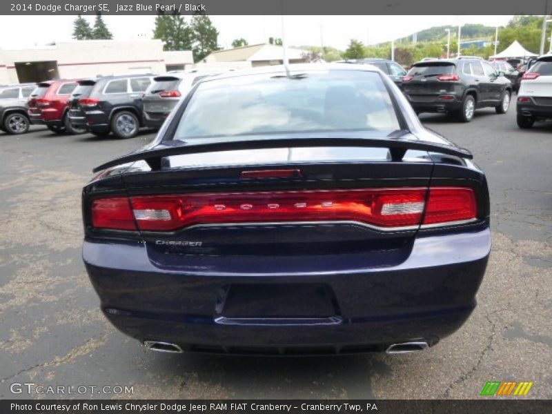Jazz Blue Pearl / Black 2014 Dodge Charger SE