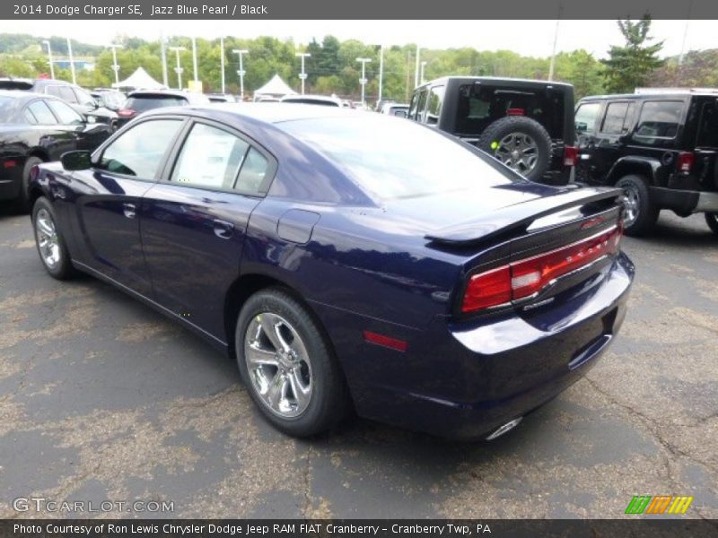 Jazz Blue Pearl / Black 2014 Dodge Charger SE